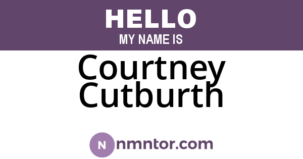 Courtney Cutburth