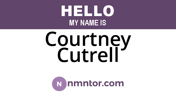 Courtney Cutrell