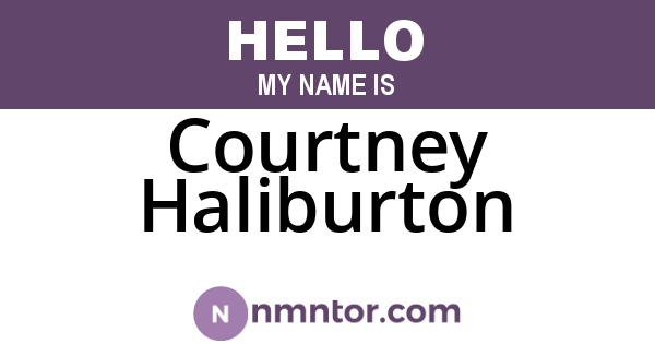 Courtney Haliburton