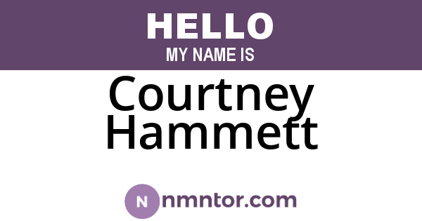 Courtney Hammett