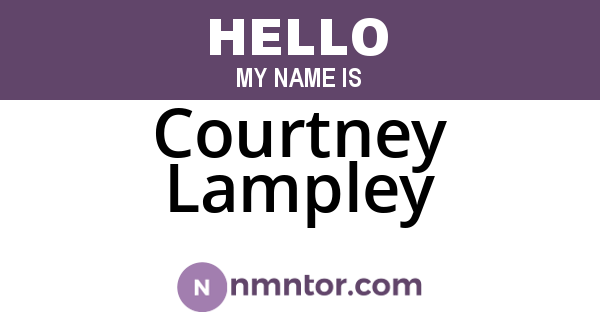 Courtney Lampley