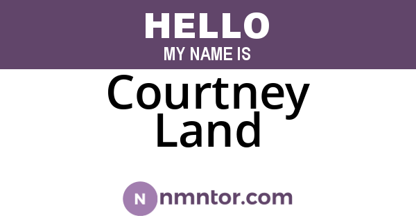 Courtney Land