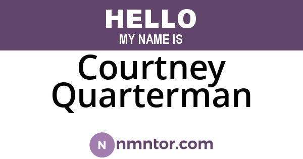 Courtney Quarterman