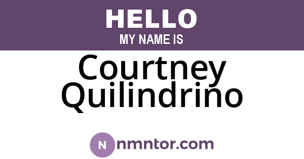 Courtney Quilindrino