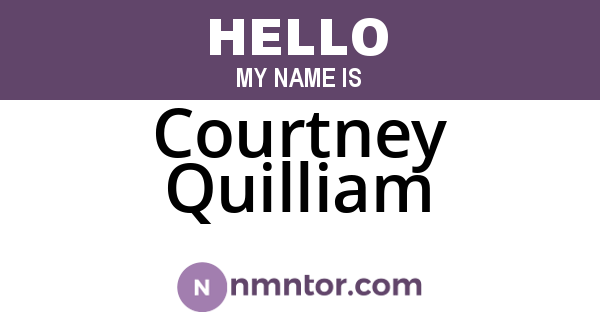 Courtney Quilliam