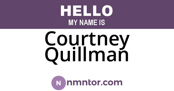 Courtney Quillman