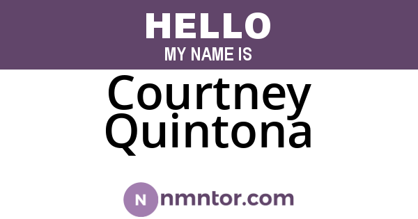 Courtney Quintona