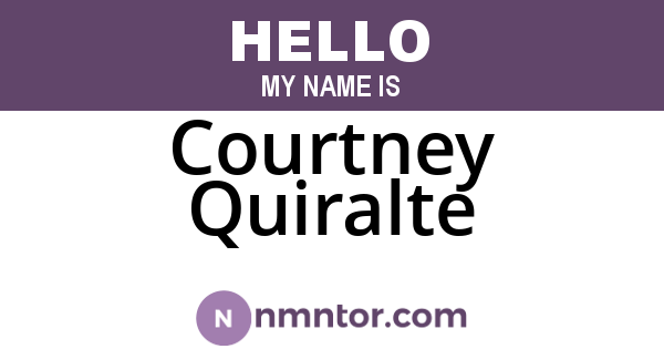 Courtney Quiralte