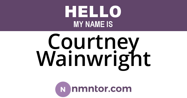Courtney Wainwright