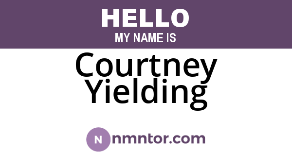 Courtney Yielding