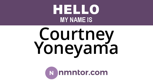 Courtney Yoneyama