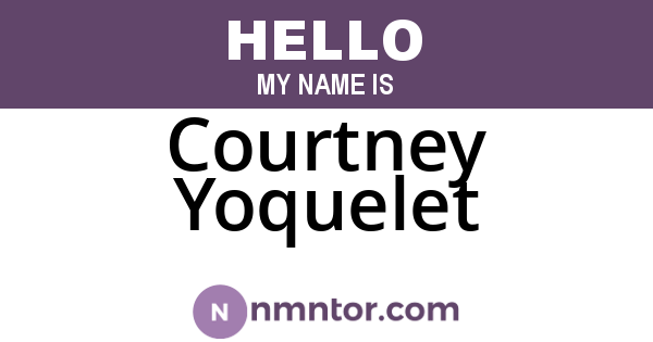Courtney Yoquelet