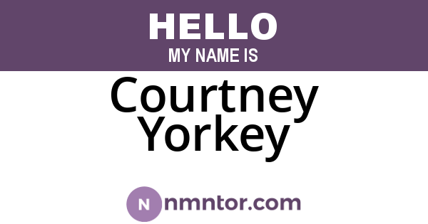Courtney Yorkey