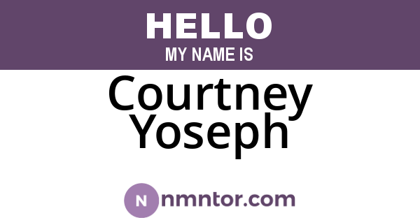 Courtney Yoseph