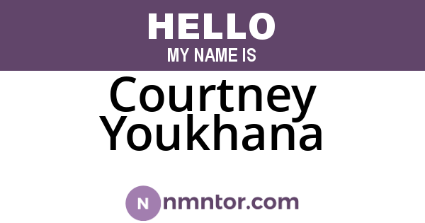 Courtney Youkhana