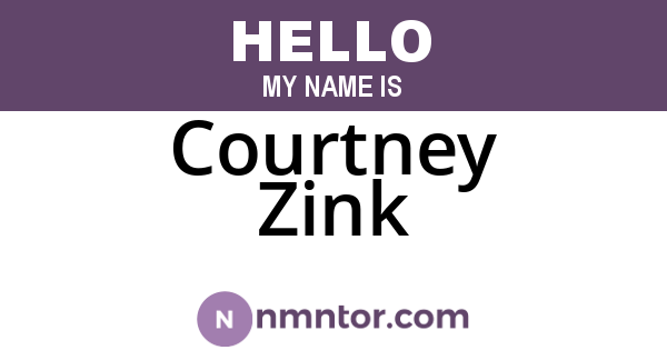 Courtney Zink