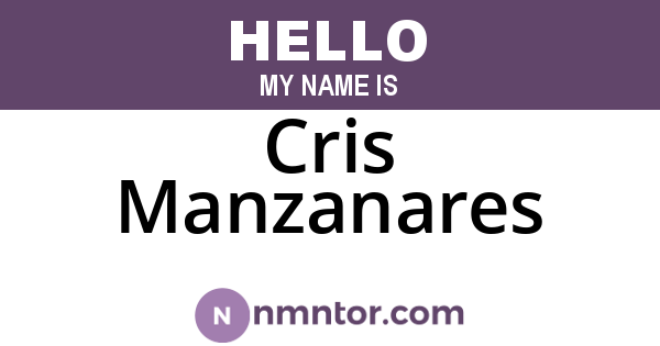 Cris Manzanares