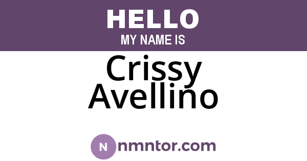 Crissy Avellino