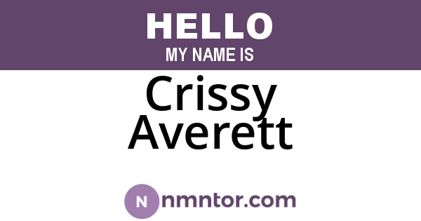 Crissy Averett