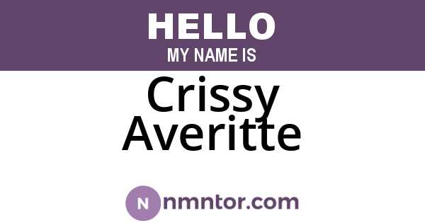 Crissy Averitte