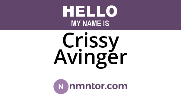 Crissy Avinger