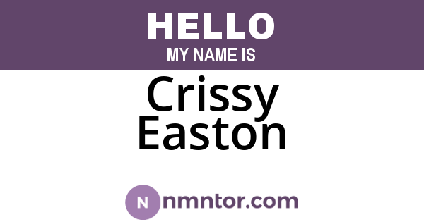 Crissy Easton