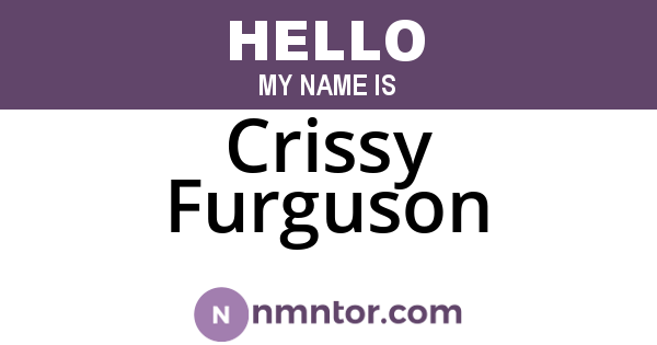 Crissy Furguson