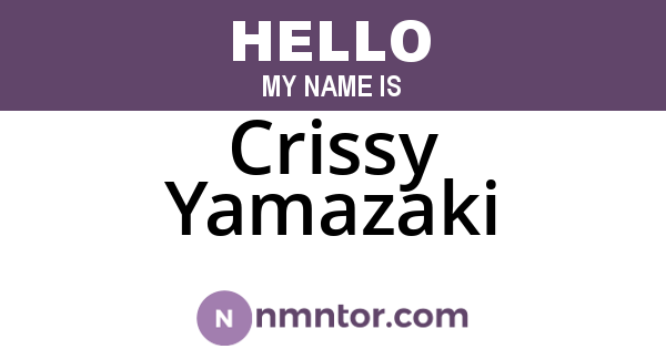 Crissy Yamazaki
