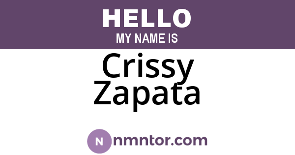 Crissy Zapata