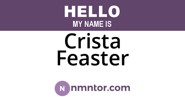 Crista Feaster
