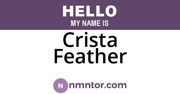 Crista Feather