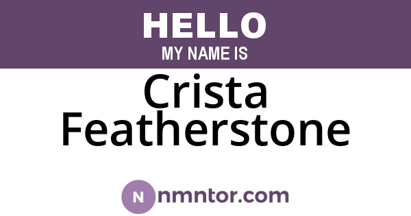 Crista Featherstone