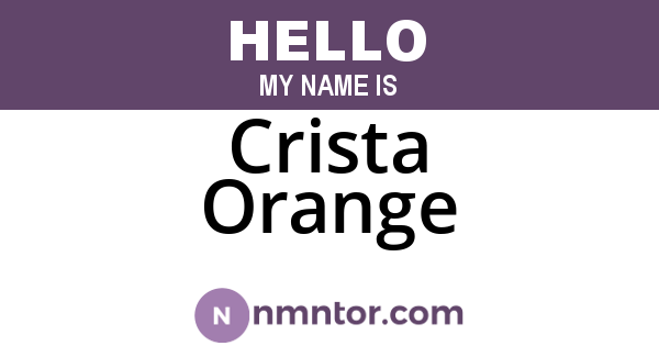 Crista Orange
