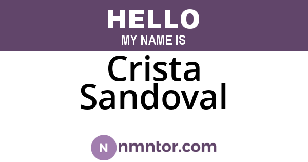 Crista Sandoval