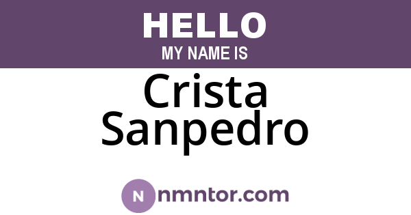Crista Sanpedro