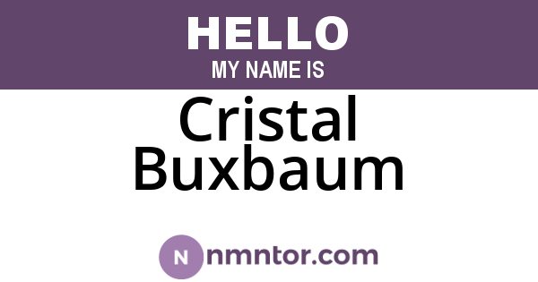 Cristal Buxbaum