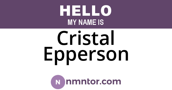 Cristal Epperson