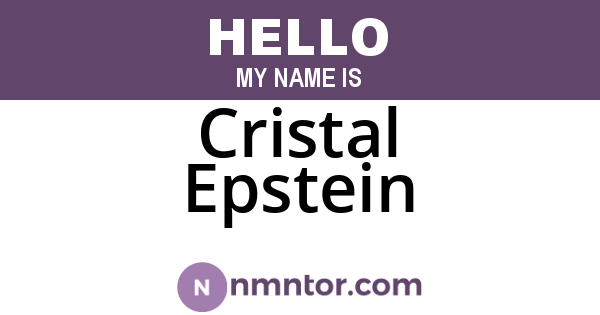 Cristal Epstein