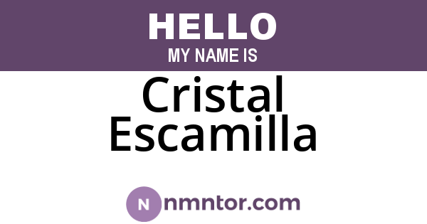 Cristal Escamilla