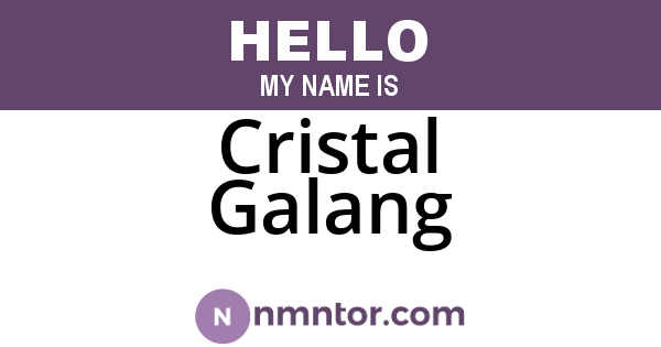 Cristal Galang