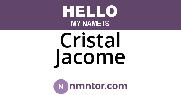Cristal Jacome