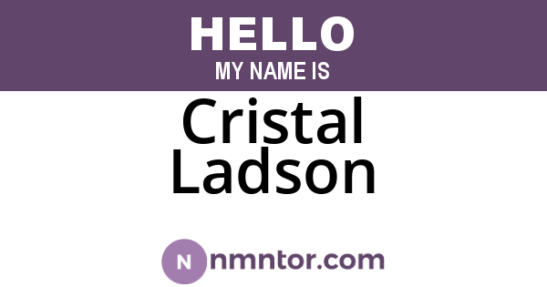 Cristal Ladson