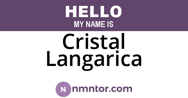 Cristal Langarica