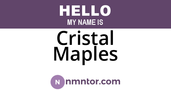 Cristal Maples