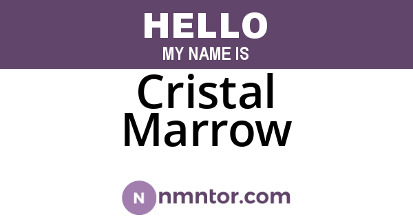 Cristal Marrow