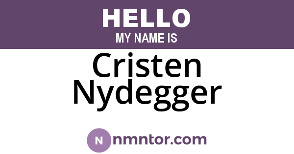 Cristen Nydegger