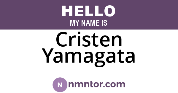 Cristen Yamagata