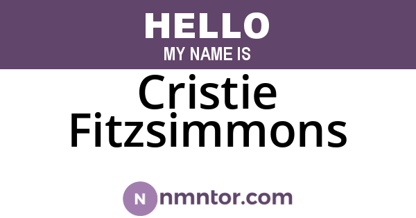 Cristie Fitzsimmons