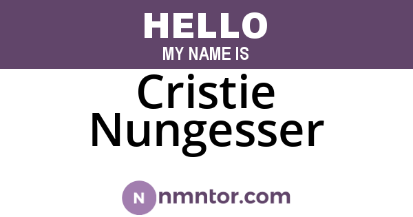 Cristie Nungesser