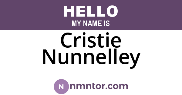 Cristie Nunnelley